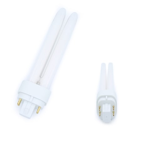 Double Twin-2 Pin Base Fluorescent Bulb, Replacement For Green Creative 98409